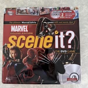 Marvel Deluxe Edition Scene It? DVD Game Complete in Open Box